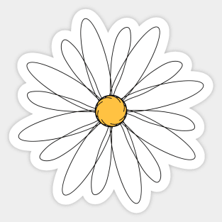 Daisy Flower Sticker